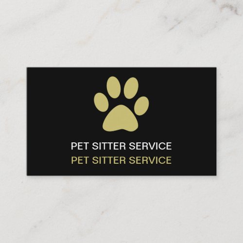 Simple Pet Care Business Cards