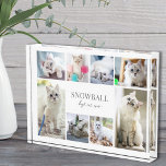 Simple Pet Photo Collage Block<br><div class="desc">Personalized "Best Cat Ever" Acrylic Photo Block. This simple and elegant acrylic photo block is a beautiful way to showcase cherished memories of your beloved pet. The design features space for a photo of your cat, with room for their name on the first line and "Best Cat Ever" on the...</div>