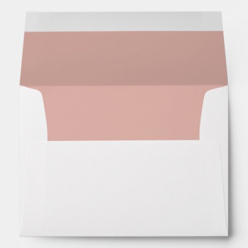 Simple Petal Pink Return Address Lined Envelope
