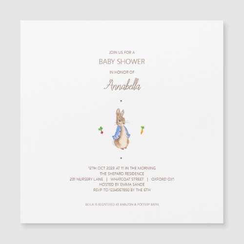 Simple Peter the Rabbit Magnetic Invitation