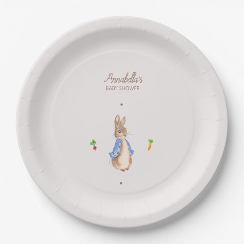 Simple Peter the Rabbit Paper Plates