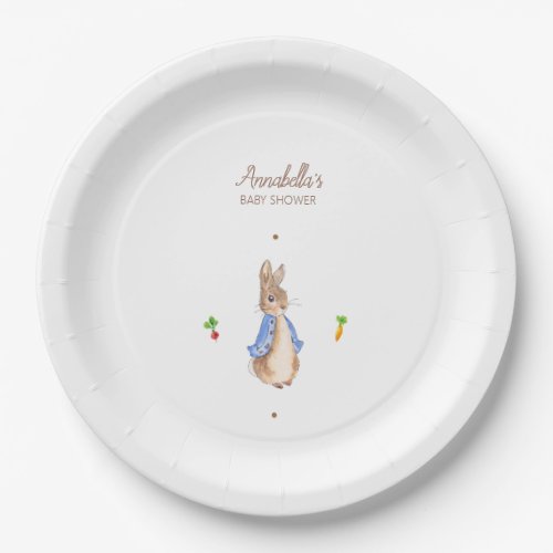 Simple Peter the Rabbit Paper Plates