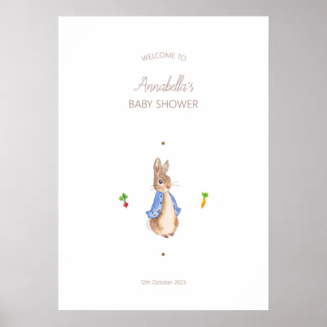 Simple Peter the Rabbit Poster | Zazzle