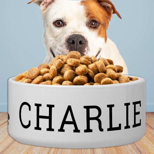 Simple Pets Dog Personalized Food Water Ceramic Bowl