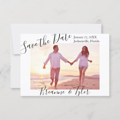 Simple Photo _ 3x5 Save the Date Invitation