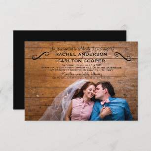 Simple Photo - 3x5 Wedding Invitation