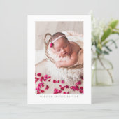 Simple Photo  Baptism Party Invitation (Standing Front)