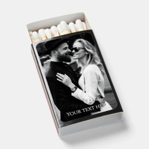 Simple Photo Black White Matchboxes