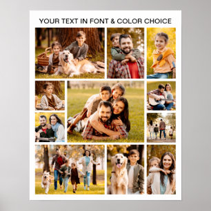 Simple Photo Collage 11 Pictures Poster