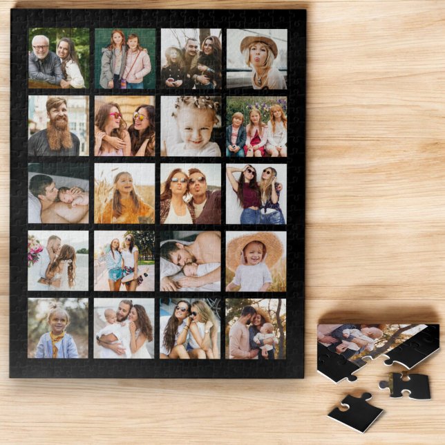 Simple Photo Collage 20 Picture Personalized Jigsaw Puzzle (Creator Uploaded)