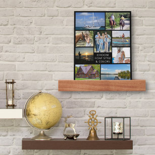Simple Photo Collage Custom Color Personalized Picture Ledge