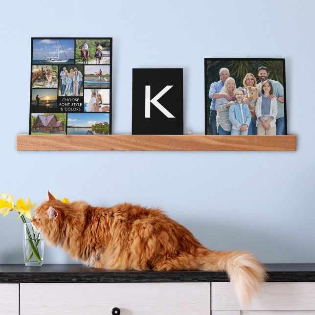 Simple Photo Collage Custom Color Personalized Picture Ledge (Creator Uploaded)