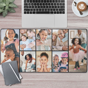 Simple Photo Collage Desk Mat
