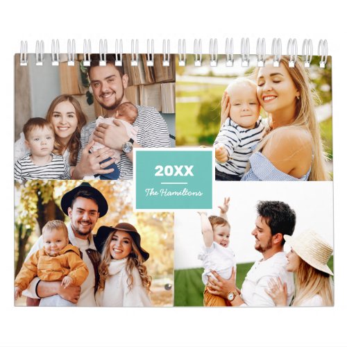 Simple Photo Collage Family 2022 Calendar