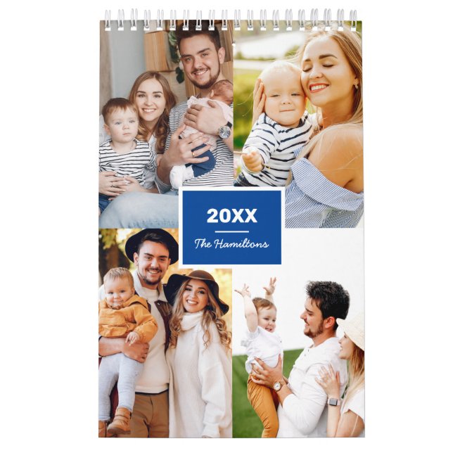 Simple Photo Collage Family 2022 Calendar (Cover)