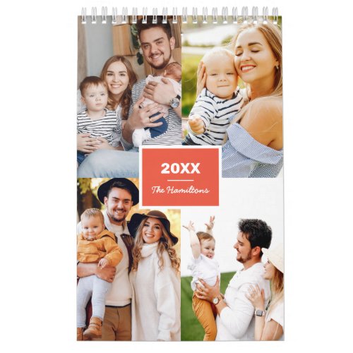 Simple Photo Collage Family 2022 Calendar