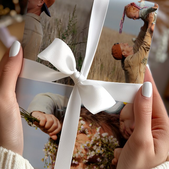 Simple Photo Collage Holiday Wrapping Paper (Creator Uploaded)