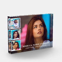 Simple Photo Collage Modern Graduation Block