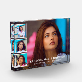 Simple Photo Collage Modern Graduation Block
