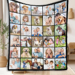 Simple Photo Collage Personalized 30 Picture Fleece Blanket<br><div class="desc">Cozy Memories Photo Collage Blanket Wrap yourself in warmth and cherished memories with our Cozy Memories Photo Collage Blanket. This beautifully crafted blanket is designed to showcase 30 of your favorite photos, making it the perfect personalized keepsake for any occasion. Key Features Modern and Simple Design: Our blanket features a...</div>