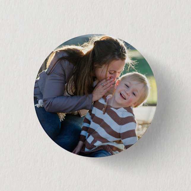 Simple Photo Custom  Button (Front)