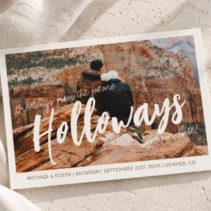 Simple Photo Destination Wedding Save the Date Announcement Postcard