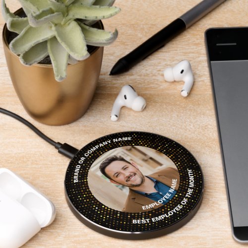 Simple Photo Employee Of The Month Wireless Charger