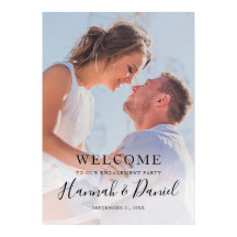 Simple Photo Engagement Party Welcome