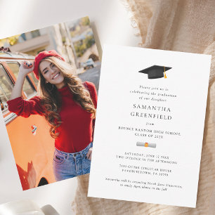 Simple Photo Graduation 2025 Party Invitation