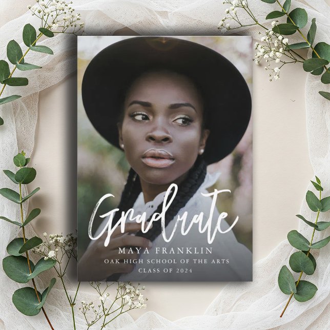 Simple Photo Graduation Class Of Invitation (Creator Uploaded)