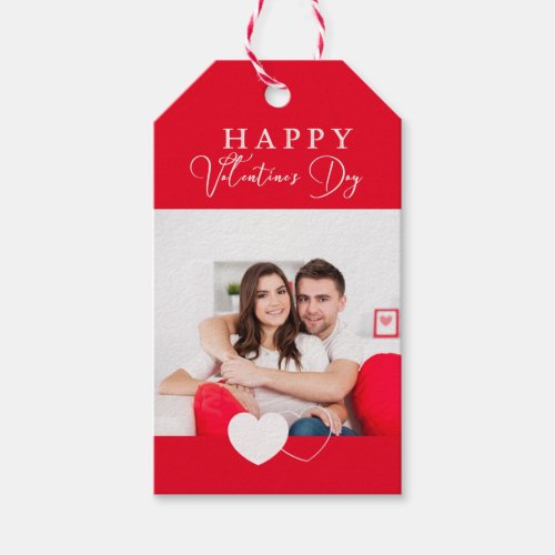 Simple Photo   Happy Valentines Day Gift Tags