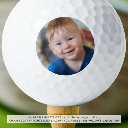 Simple Photo Image Golf Balls
