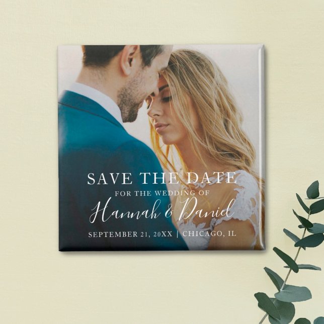 Simple Photo Magnet Save the Date Invitation (Creator Uploaded)