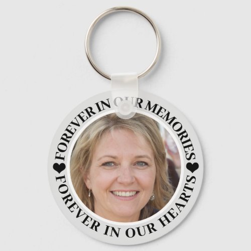 Simple Photo Memorial Keychain