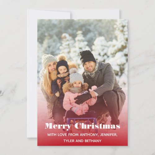 Simple Photo Merry Christmas Message Photo Holiday