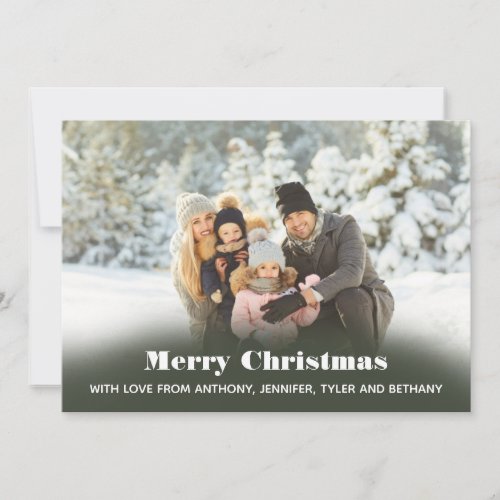 Simple Photo Merry Christmas Message Photo Holiday