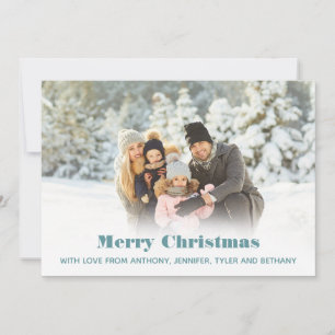Simple Photo Merry Christmas Message Photo Holiday