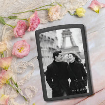 Simple Photo Modern Initials and Year Text