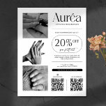 Simple Photo Nail Tech Beauty  Flyer<br><div class="desc">Promote your nail or beauty salon with a modern,  professional flyer that grabs attention and highlights your services. Designed with a clean,  stylish layout,  this flyer is perfect for showcasing your services,  discounts,  or special promotions. Customize it for your needs.</div>