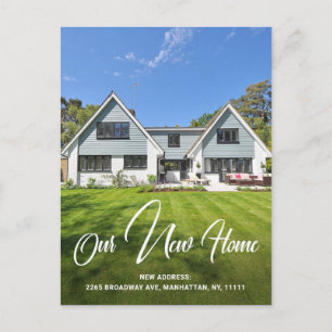 Simple Photo New Address Moving Announcement Postcard