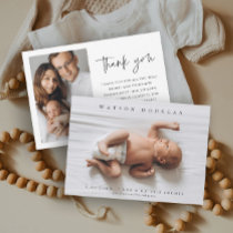 Simple Photo Newborn Baby Photo Birth Announcement