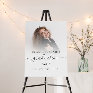 Simple Photo Overlay Welcome Graduation 2024 Grad Foam Board