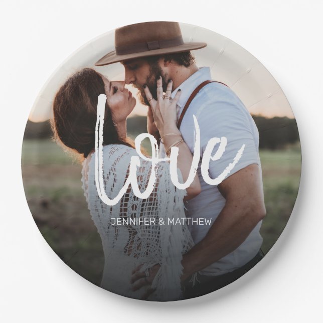 Simple Photo Paper Plates (Front)