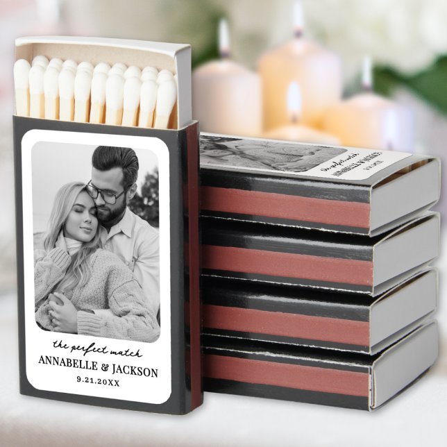 Simple Photo Perfect Match Wedding Favors (Simple Photo Perfect Match Wedding Favors)