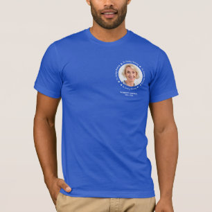 Simple Photo Personalized Funeral In Loving Memory T-Shirt