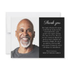 Simple Photo Personalized Message Funeral 