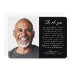 Simple Photo Personalized Message Funeral