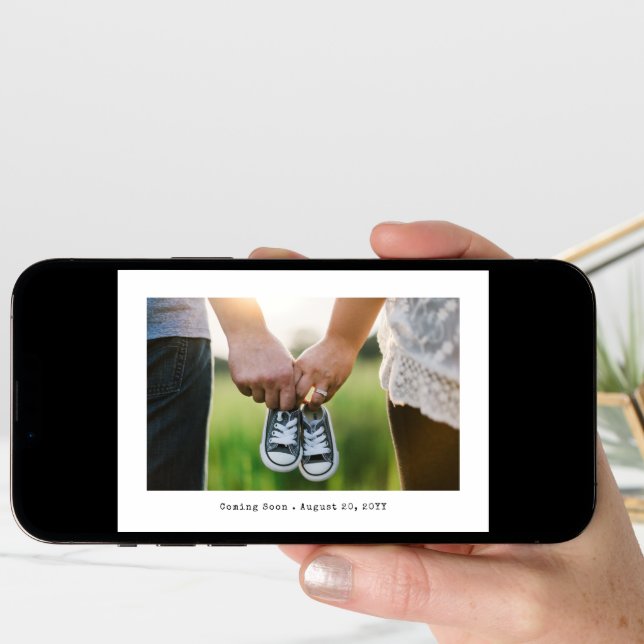 Simple Photo Pregnancy Announcement (Front Digital)