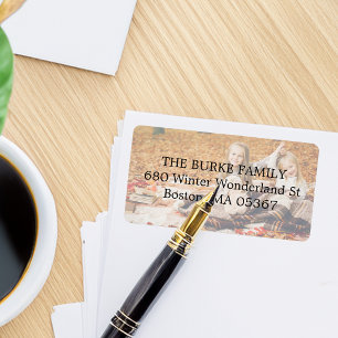 Simple Photo Return Address Label