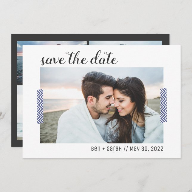 Simple Photo Save the Date Invitation (Front/Back)